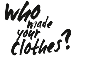 Fashion revolution who made my clothes logo